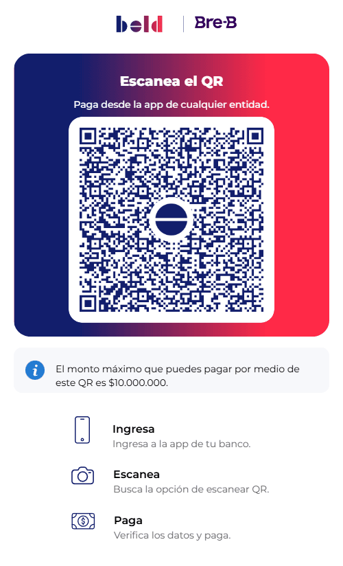 Código QR Bre-B Bold Julie Alisados
